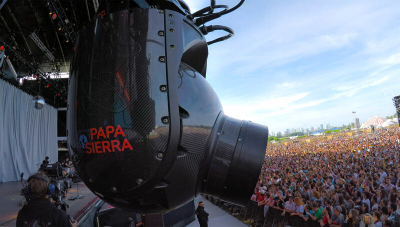 Cameras de Papa Sierra GSS 520 en concert - GSS Cinema Series systems
