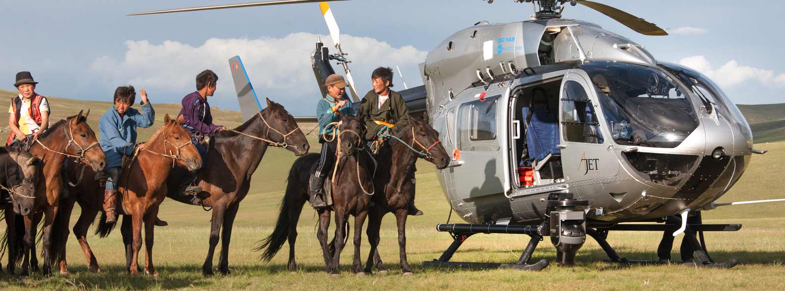 Hélicoptère et wescam 