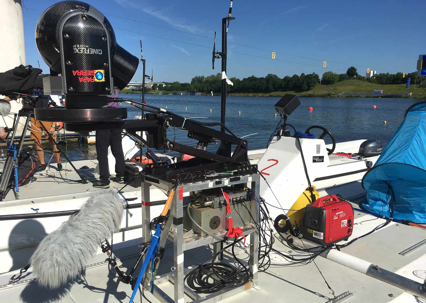 Wescam GSS montée sur un bateau
